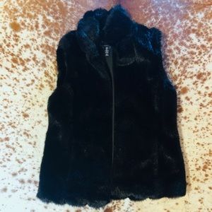 Chaps Denim fur vest
